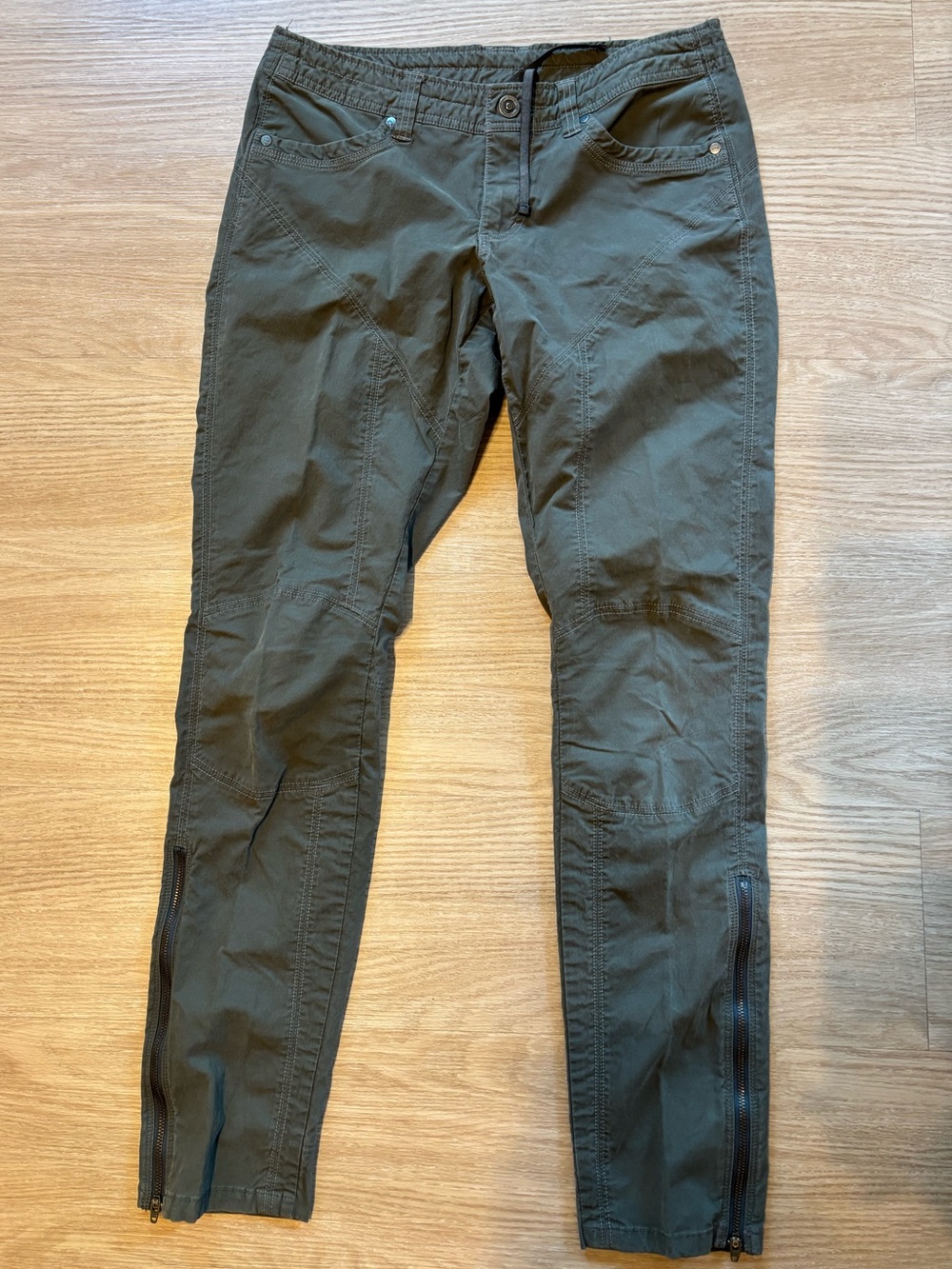 Kuhl Women’s Sz 6 Inspiratr Ankle Zip Pants Womens Outdoor Hiking Green